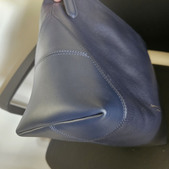 Aspinal of London Leather Shoulder Bag Navy LIKE NEW W/ DUSTBAG - Picture 9 of 14